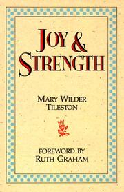 Cover of: Joy and Strength | Mary W. Tileston