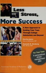 Less stress, more success by Marilee Jones