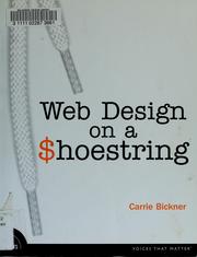 Cover of: Web design on a shoestring | Carrie Bickner