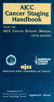 Cover of: AJCC cancer staging handbook by Irvin D. Fleming