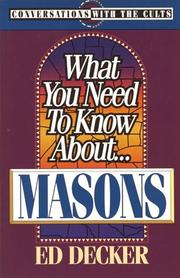 Cover of: What you need to know about-- Masons