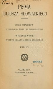 Cover of: Pisma Juliusza Słowackiego by Juliusz Słowacki