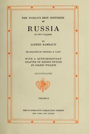 Russia by Alfred Rambaud