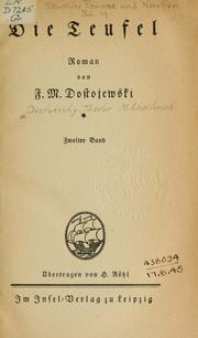 Cover of: Die Teufel: Zweiter Band
