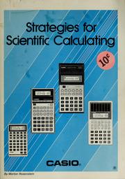 Strategies for scientific calculating by Morton Rosenstein