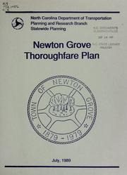 Cover of: Thoroughfare plan for the Town of Newton Grove