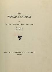 Cover of: The world of animals
