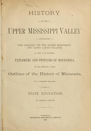 Cover of: History of the upper Mississippi Valley