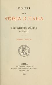 Cover of: Gesta di Federico I in Italia