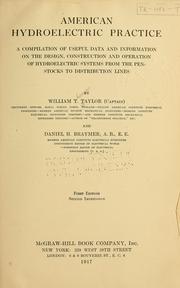 Cover of: American hydroelectric practice | Taylor, William T.