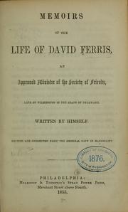 Cover of: Memoirs of the life of David Ferris