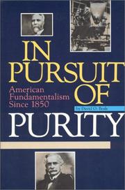 Cover of: In pursuit of purity by David Beale