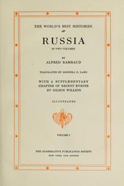 Russia by Alfred Rambaud