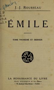 Cover of: Emile