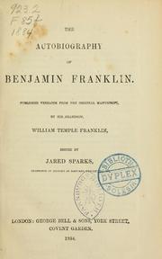 Cover of: The autobiography of Benjamin Franklin by Benjamin Franklin