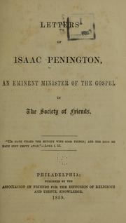 Cover of: Letters by Isaac Penington