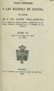 Cover of: Viage literario á iglesias de España by Jaime Villanueva
