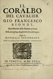 Cover of: Il Coralbo, del cavalier Gio: Francesco Biondi ...: Segue la Donzella desterrada ...