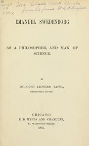 Cover of: Emanuel Swedenborg as a philosopher, and man of science | Rudolph Leonard Tafel