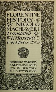 Cover of: Florentine history
