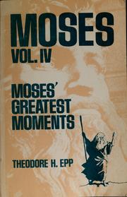 Cover of: Moses greatest moments