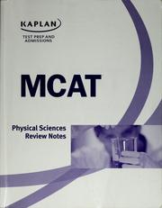 Cover of: MCAT physical sciences review notes