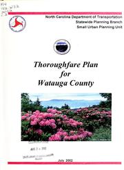 Cover of: Watauga County thoroughfare plan by North Carolina. Division of Highways. Statewide Planning Branch