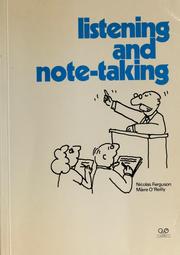 Cover of: Listening and note-taking by Nicolas Ferguson