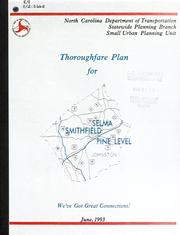 Cover of: Thoroughfare plan for Smithfield, Selma and Pine Level, North Carolina