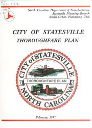 Cover of: Statesville thoroughfare plan