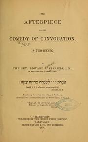Cover of: The afterpiece to the Comedy of convocation