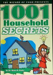 Cover of: 1,001 household secrets by Myles Bader