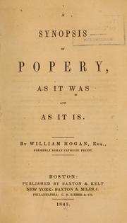 Cover of: A synopsis of popery: as it was and as it is