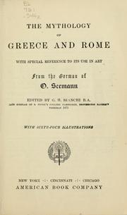 Cover of: The mythology of Greece and Rome: with special references to its use in art