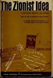 Cover of: The Zionist idea by Arthur Hertzberg
