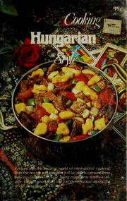 Cover of: Cooking Hungarian style by 