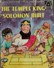 Cover of: The temple King Solomon built: I Kings 5 for children