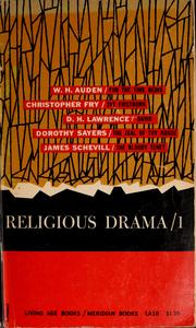 Cover of: Religious drama 1: five plays