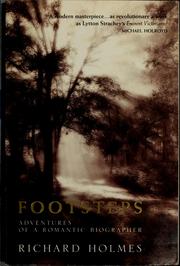 Cover of: Footsteps | Holmes, Richard