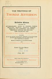 Cover of: The writings of Thomas Jefferson