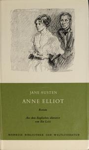 Cover of: Anne Elliot by Jane Austen