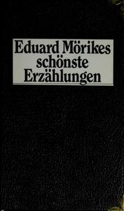 Cover of: Eduard Mörikes schönste Erzählungen by Eduard Mörike