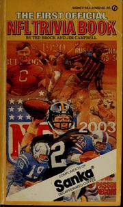 Cover of: The first official NFL trivia book