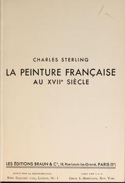 Cover of: La Peinture française au [XVIe et au] XVIIe siècle. [Textes français, anglais et allemand.].