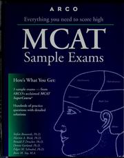 Cover of: MCAT sample exams