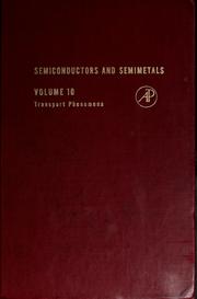 Cover of: Semiconductors and semimetals by Robert K. Willardson, Albert C. Beer