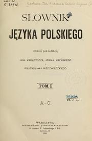 Cover of: Słownik języka polskiego