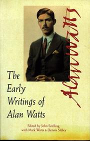 Cover of: The Early Writings of Alan Watts by Alan Watts