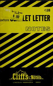 Cover of: The scarlet letter: notes