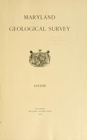 Cover of: Maryland geological survey